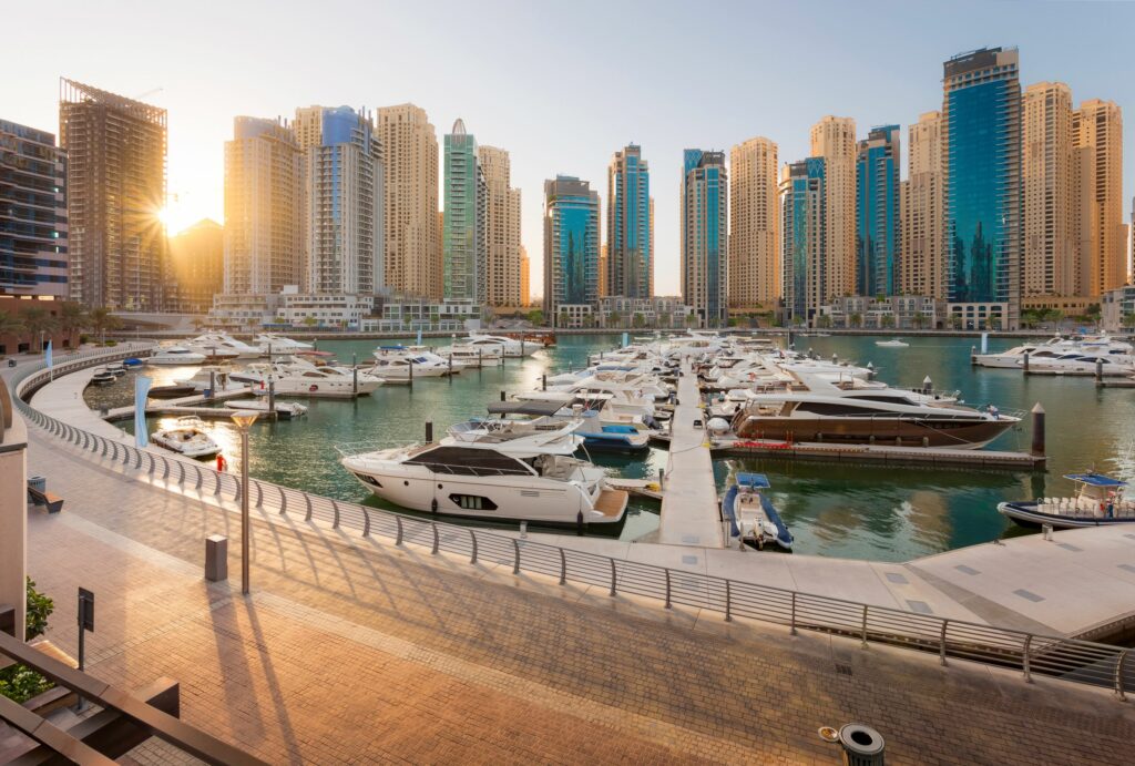 Dubai Marina Wharf View